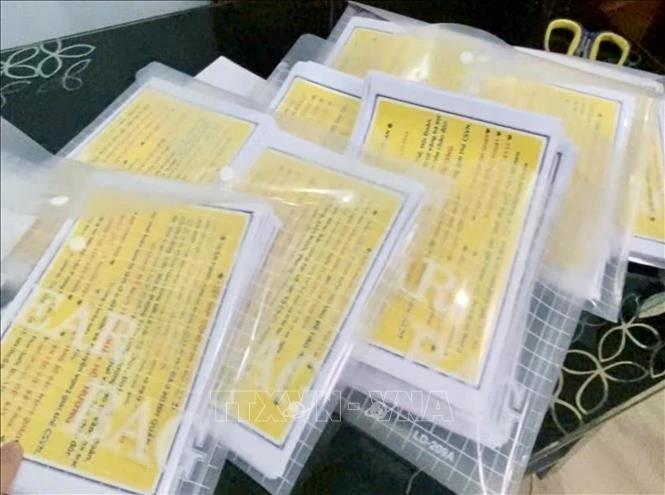 Tang vật bị thu giữ trong vụ án.