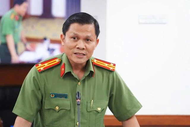 Thượng tá Nguyễn Thăng Long, Phó trưởng phòng Tham mưu Công an TP Hồ Chí Minh thông tin về các hình thức lừa đảo mới liên quan tới lĩnh vực tài chính, ngân hàng.