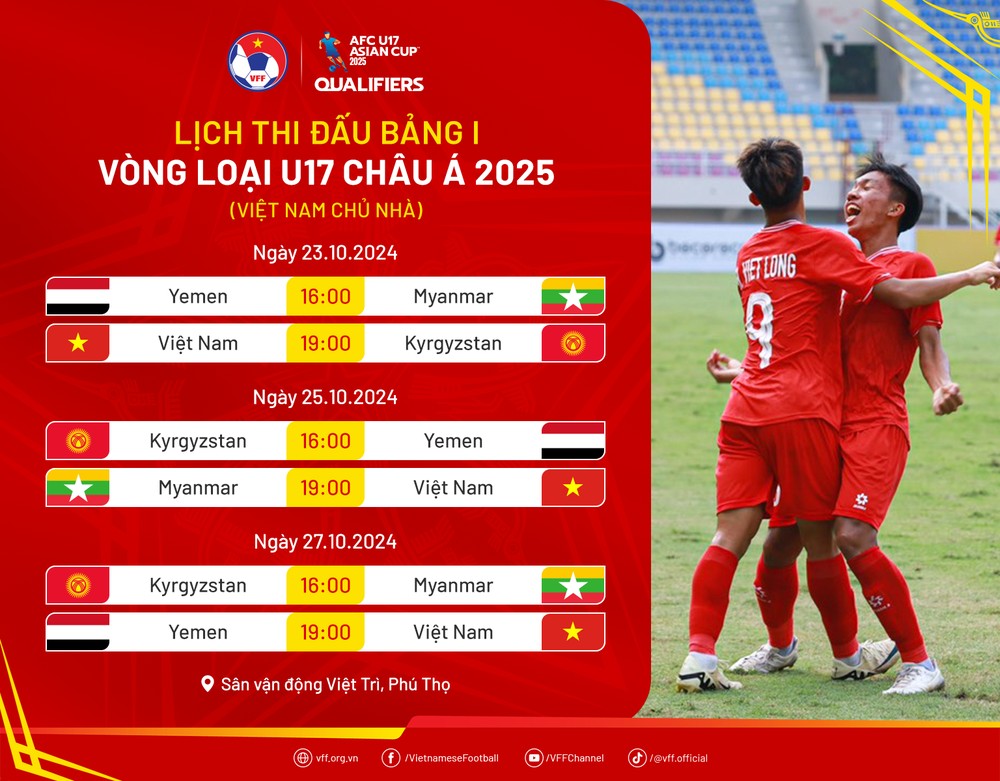 Lịch thi đấu của Đội tuyển U17 Việt Nam. Lịch thi đấu của Đội tuyển U17 Việt Nam.