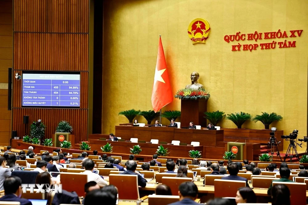 Quốc hội biểu quyết thông qua Luật Phòng, chống mua bán người (sửa đổi).