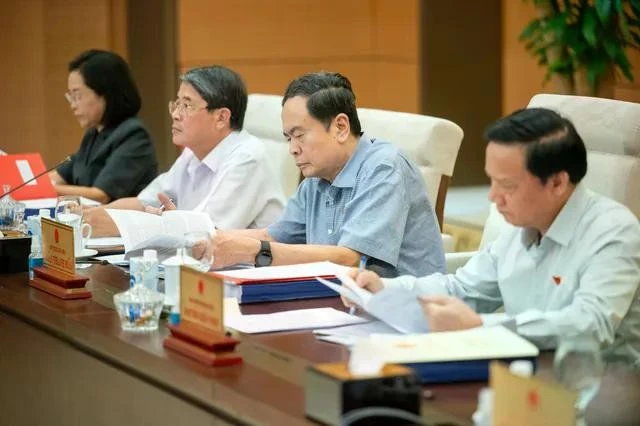 Chủ tịch Quốc hội Trần Thanh Mẫn tại phiên họp của Ủy ban Thường vụ Quốc hội