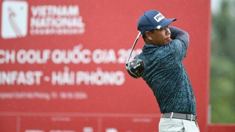 Golfer Nguyễn Việt Hồ lần đầu tham gia tranh tài tại Giải BRG Open Golf Championship Danang 2024.