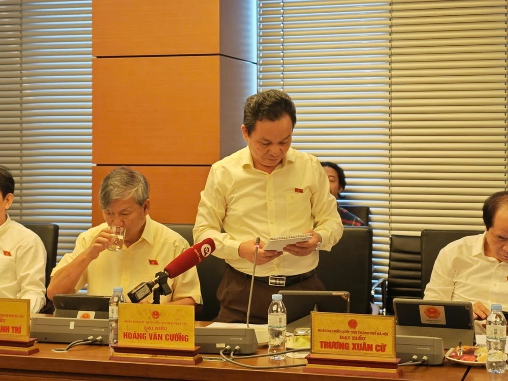 Đại biểu Hoàng Văn Cường (đoàn Hà Nội).