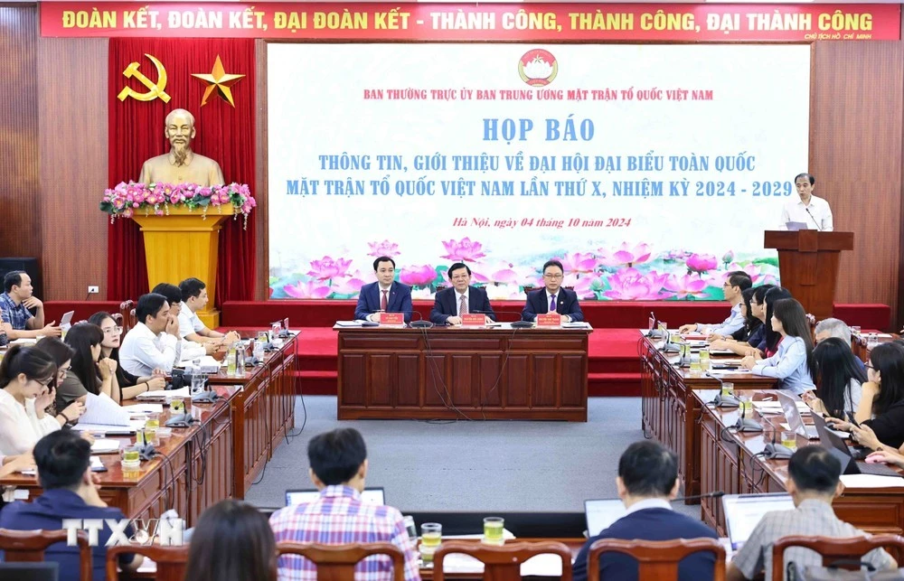 Họp báo thông tin, giới thiệu về Đại hội đại biểu toàn quốc Mặt trận Tổ quốc Việt Nam lần thứ X, nhiệm kỳ 2024-2029.