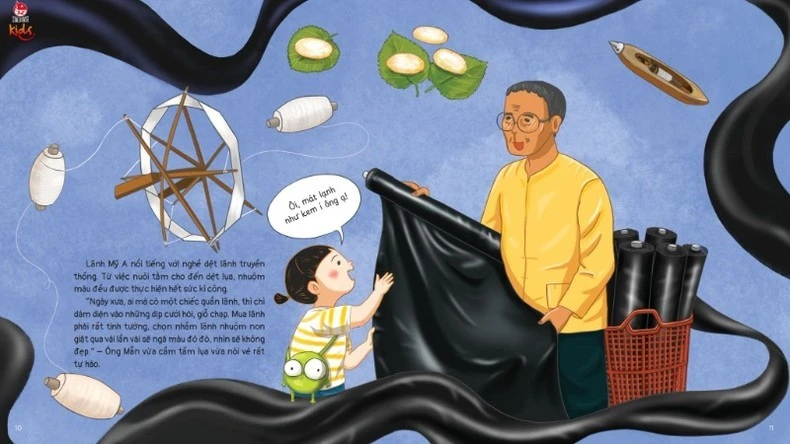 Mỗi trang sách mở ra cho các em nhỏ thế giới đầy thú vị về nghề cổ.