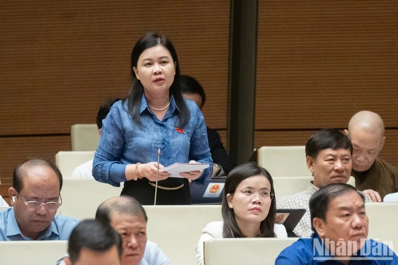 Đại biểu Nguyễn Phương Thủy (đoàn thành phố Hà Nội) cũng đề nghị Quốc hội xem xét, bổ sung vào Điều 2 giải thích từ ngữ nội dung khái niệm thế nào là “khu vực nội thành, nội thị”.