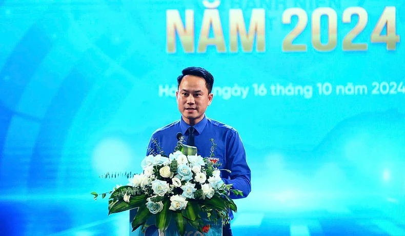 Anh Nguyễn Kim Quy phát biểu ý kiến tại Gala.