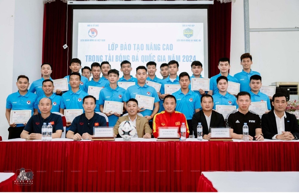 Lớp đào tạo Trọng tài nâng cao Quốc gia 2024 tại Nghệ An. Lớp đào tạo Trọng tài nâng cao Quốc gia 2024 tại Nghệ An.