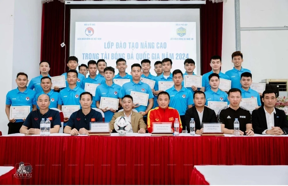 Lớp đào tạo Trọng tài nâng cao Quốc gia 2024 tại Nghệ An.