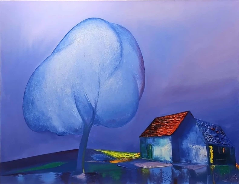"Ngôi nhà hạnh phúc" của họa sĩ Đào Hải Phong.