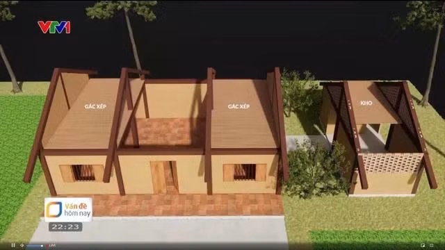 Thiết kế nhà ở tái định cư theo kiểu nhà sàn truyền thống của người Tày.