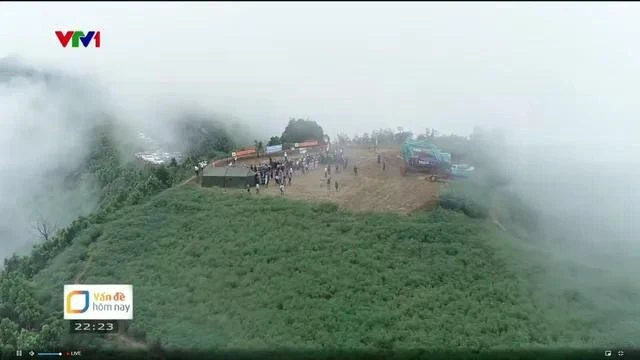 Khu tái định cư được xây dựng trên khu đồi có vị trí cao.