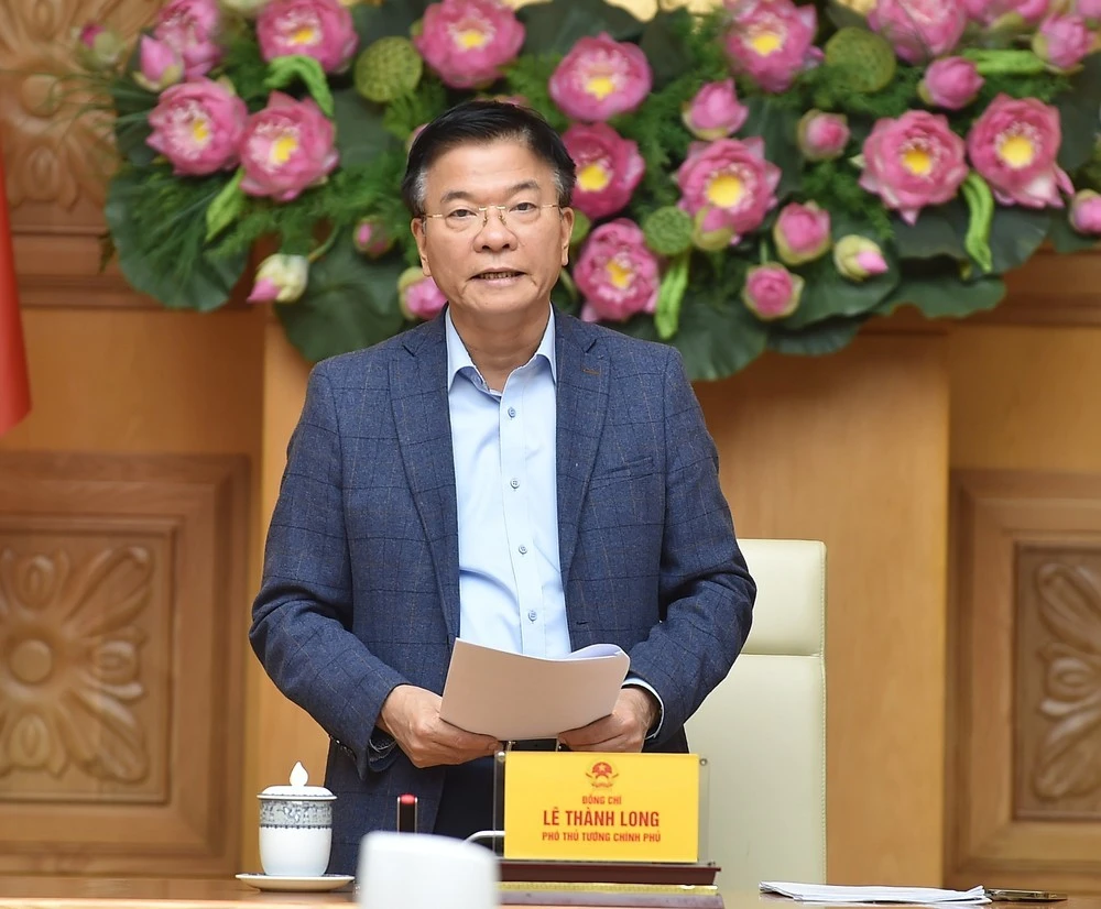 Phó Thủ tướng Lê Thành Long phát biểu tại cuộc họp Ban Chỉ đạo Trung ương Phong trào "Toàn dân đoàn kết xây dựng đời sống văn hóa".