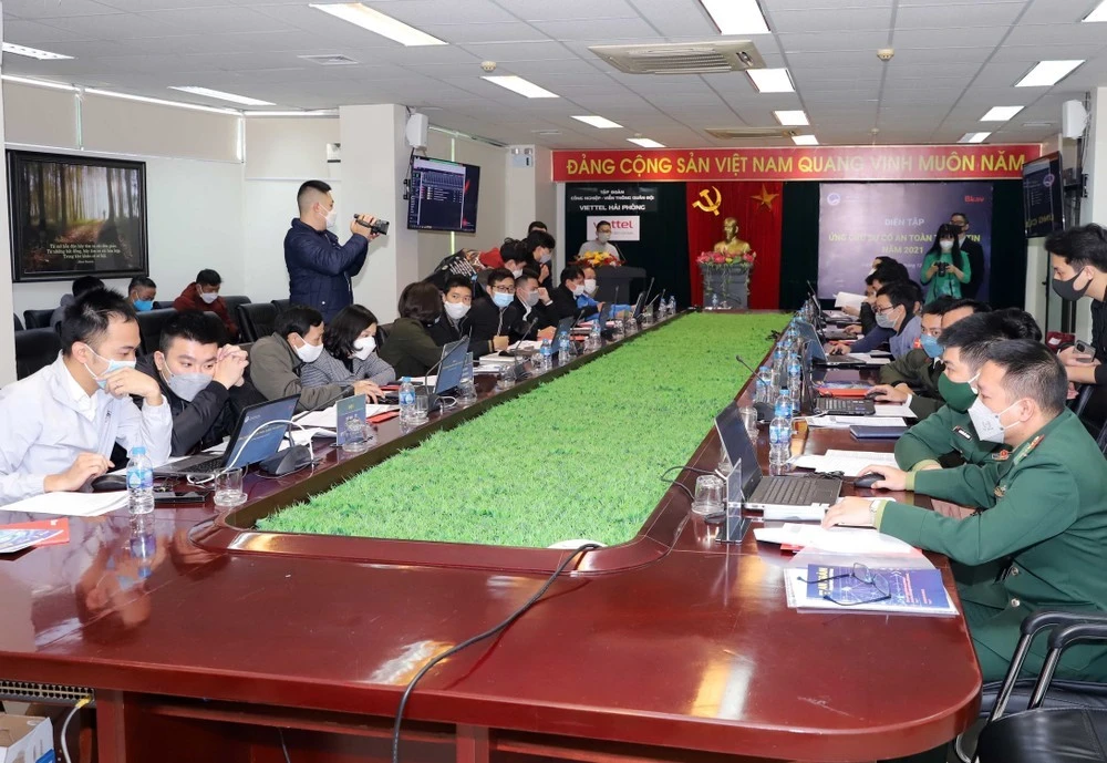 Diễn tập ứng cứu sự cố an toàn thông tin năm 2021.