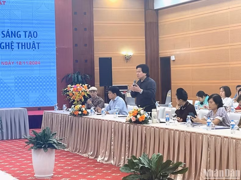 NSND Tống Toàn Thắng phát biểu tại hội thảo.