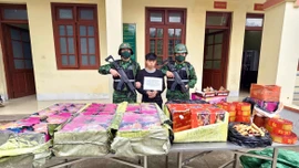 Bắt đối tượng vận chuyển 1,5 tạ pháo qua biên giới về Việt Nam