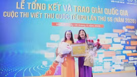 Trường THCS Lý Tự Trọng giành giải tập thể tại Cuộc thi Viết thư Quốc tế UPU lần thứ 55