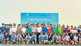 Sôi nổi Giải Pickleball Trường THPT Chuyên Lào Cai
