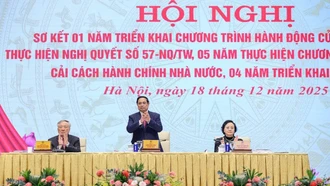 Lào Cai tham dự hội nghị toàn quốc về sơ kết Nghị quyết 57, Đề án 06 và Chương trình tổng thể cải cách hành chính nhà nước