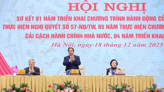 Lào Cai tham dự hội nghị toàn quốc về sơ kết Nghị quyết 57, Đề án 06 và Chương trình tổng thể cải cách hành chính nhà nước