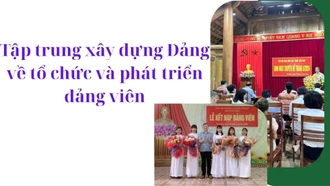 Tập trung xây dựng Đảng về tổ chức và phát triển đảng viên 