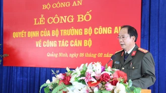 Giám đốc Công an tỉnh Quảng Ninh giữ chức Cục trưởng Cục CSĐT tội phạm về tham nhũng