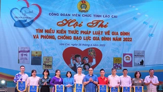 Hội thi “Tìm hiểu kiến thức pháp luật về gia đình và phòng, chống bạo lực gia đình”