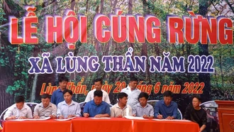 Xã Lùng Thẩn tổ chức Lễ hội cúng rừng năm 2022