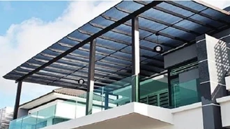 Mái Che Sân Thượng Polycarbonate: Giải pháp mới - tiết kiệm, hiệu quả