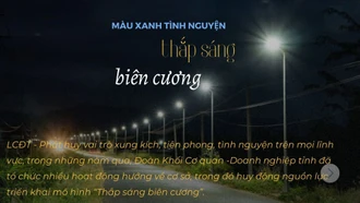 Màu xanh tình nguyện “Thắp sáng biên cương”