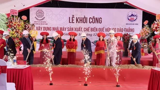 Khởi công Nhà máy sản xuất và chế biến quế hữu cơ Bảo Thắng 