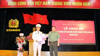 Đại tá Lưu Hồng Quảng, Giám đốc Công an tỉnh Lào Cai được bổ nhiệm chức danh Phó Giáo sư