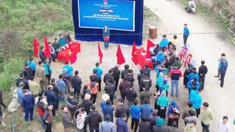 Huyện đoàn Bắc Hà ra quân Tháng thanh niên 