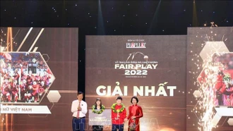 Đội tuyển nữ Việt Nam được trao Giải thưởng Fair Play năm 2022