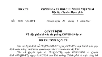 Lào Cai được phân bổ 17.300 liều vắc xin phòng COVID-19 do Chính phủ Trung Quốc viện trợ