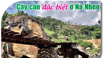 Cây cầu đặc biệt ở Nà Nheo