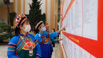 Lào Cai có 99,98% cử tri trong danh sách tham gia bầu cử 