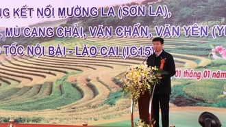 Yên Bái khởi công công trình đường nối cao tốc Nội Bài-Lào Cai