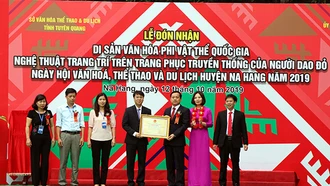 Trang phục người Dao đỏ được công nhận Di sản văn hóa phi vật thể quốc gia