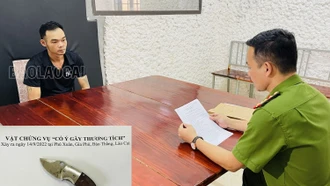 Bảo Thắng: Bắt giữ đối tượng dùng dao gây thương tích rồi bỏ trốn