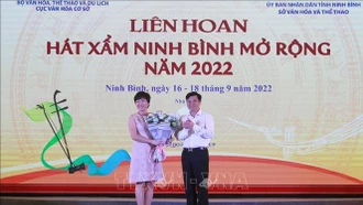 Khai mạc liên hoan hát Xẩm Ninh Bình mở rộng năm 2022