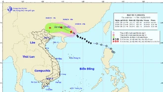 Bão số 4 đi sâu vào đất liền và suy yếu dần thành áp thấp nhiệt đới