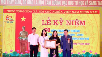 Kỷ niệm 60 năm thành lập Trường THCS thị trấn Phố Lu