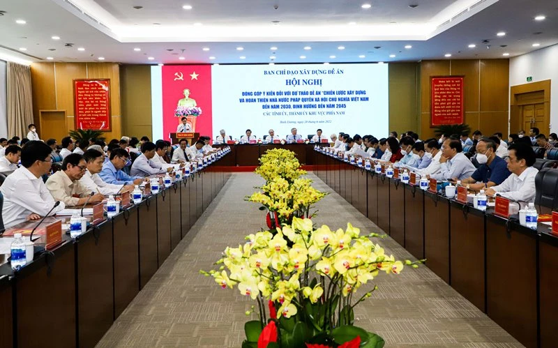 Xây dựng, hoàn thiện Nhà nước pháp quyền XHCN mang lại ấm no, hạnh phúc cho nhân dân -0