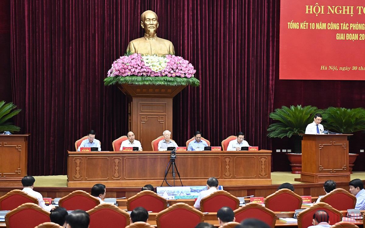 Hình ảnh Hội nghị toàn quốc tổng kết 10 năm công tác phòng, chống tham nhũng, tiêu cực -5