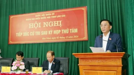 Đoàn Đại biểu Quốc hội tỉnh tiếp xúc cử tri huyện Bắc Hà sau Kỳ họp thứ 8, Quốc hội khóa XV.