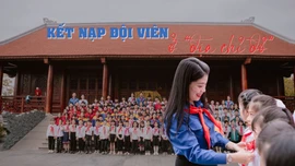 Kết nạp đội viên ở "địa chỉ đỏ"
