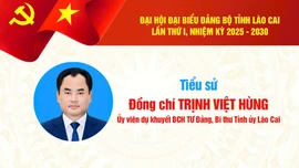 Tiểu sử đồng chí Trịnh Việt Hùng - Ủy viên dự khuyết Ban Chấp hành Trung ương Đảng, Bí thư Tỉnh ủy Lào Cai