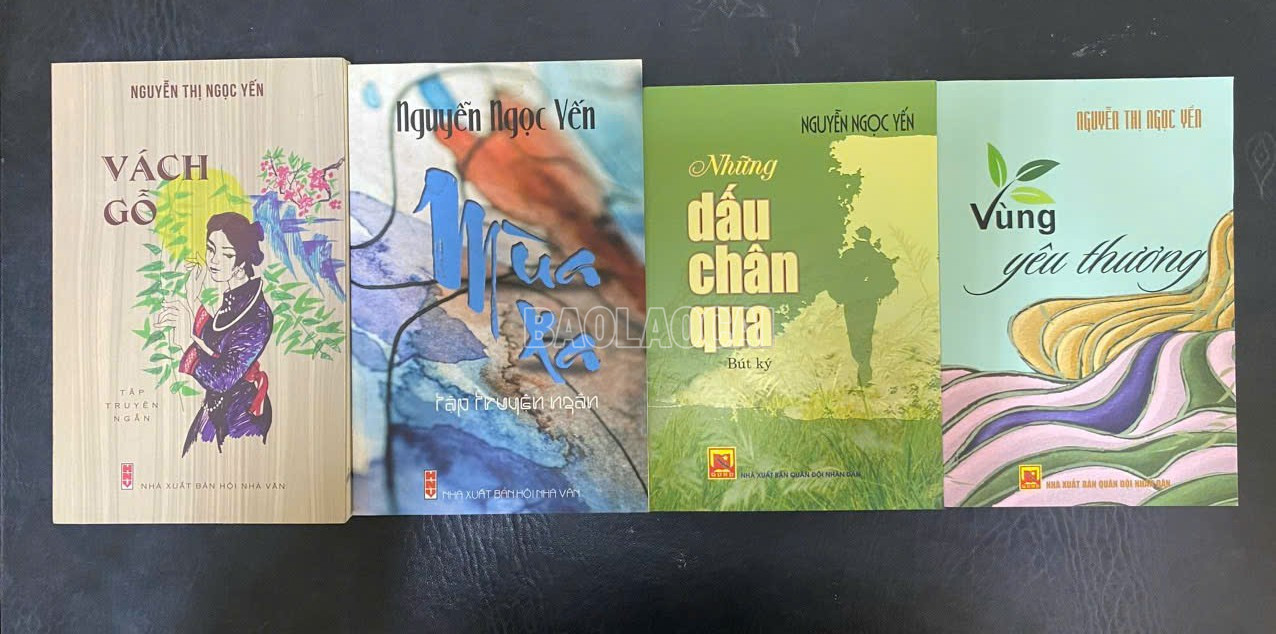 Các sáng tác của nhà văn Nguyễn Thị Ngọc Yến. baolaocai-c_z7131314122300-752f04c2abb1035018756577637f4a00-2256.jpg