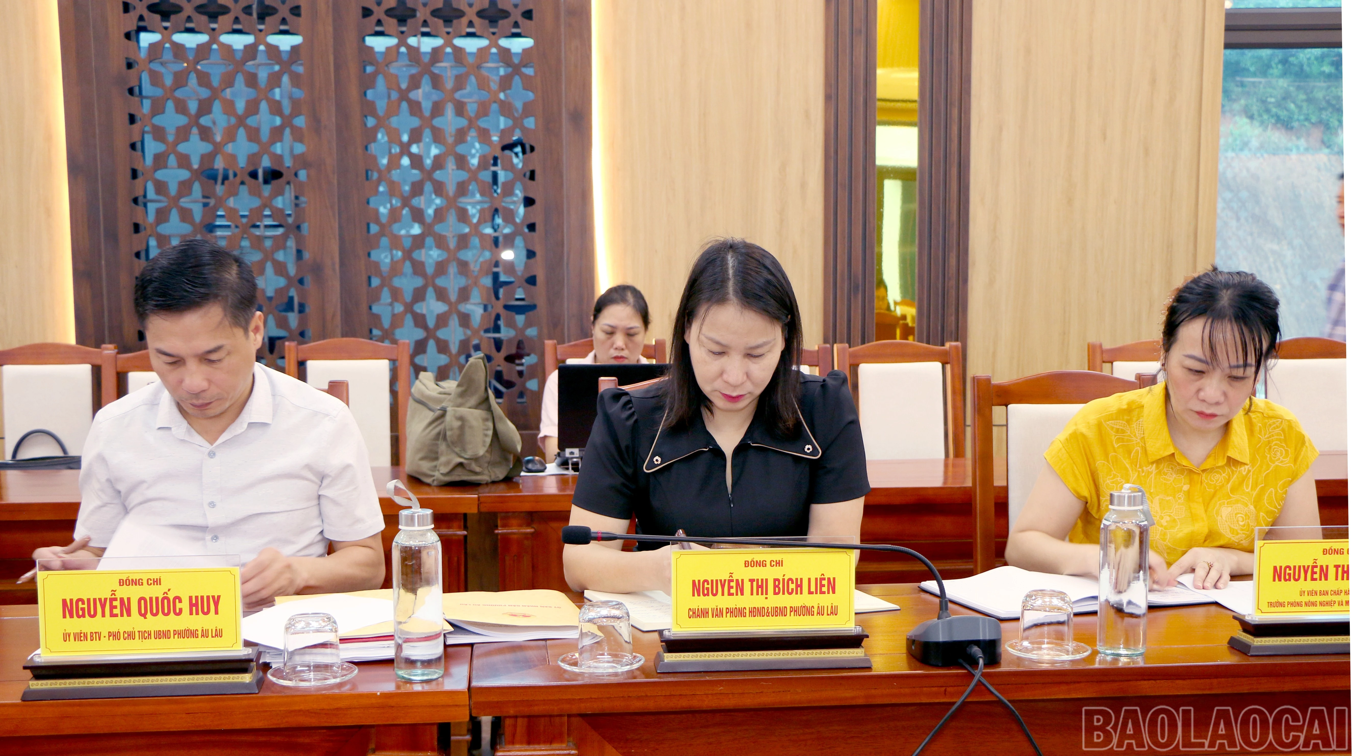 Các đại biểu tham dự buổi làm việc.